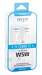 MTF Light LED W5W 6000K лампа светодиодная