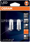 Osram 3850CW-02B 12V 1W T4W 6000K  2 шт. лампа светодиодная